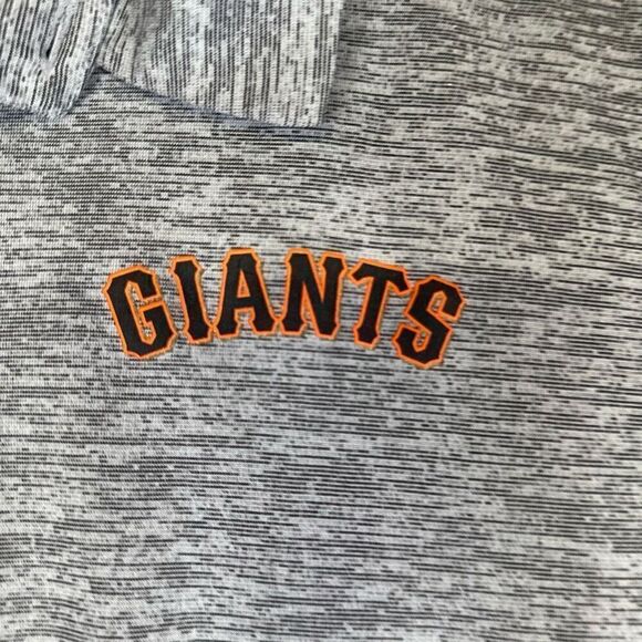 SF Giants Polo Shirt mens XL heathered grey short sleeve MLB baseball - Picture 2 of 7